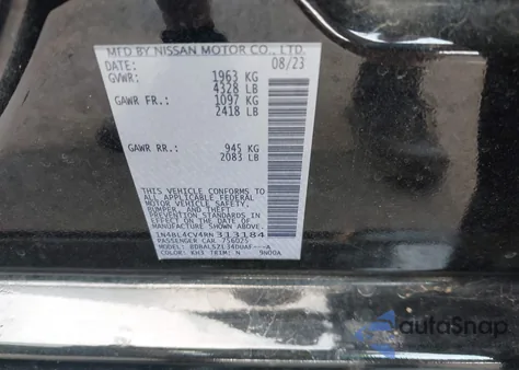 2024 Nissan Altima Sr Fwd from USA, damaged, VIN 1N4BL4CV4RN313184